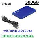 TOSHIBA USB 3.0 ALTA VELOCITà AUTOALIMENTATO HARD DISK ESTERNO 500GB 2,5" BLU HD