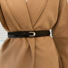 Cintura Da Donna Cintura In Pelle Pu Fibbia Ovale Moda Semplice Casual O ^