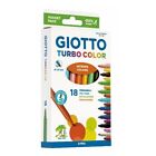 Giotto Turbo Color 18 Pennarelli Punta Fine Colori Assortiti Ricambio Astuccio F