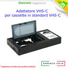 ADATTATORE VHS PER CASSETTE VHS-C AUTOMATICO HQ VHS-C ADAPTOR