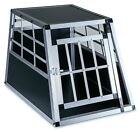 Trasportino cani box auto in alluminio gabbia trasporto