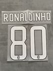 Kit Nome Numero Nameset AC Milan Ronaldinho 80