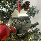 Pallina Buon Natale personalizzata con Nome in Plexiglass oro idea regalo