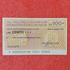 Miniassegno circolare 100 lire la banca popolare di milano 1976 vintage vecchia