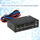 USB 3.0 Front Panel Card Reader 5.25" Hub eSATA SATA Port Interner Kartenleser