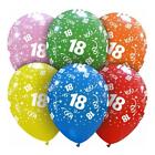 Palloncini compleanno 18 anni festa in latice 25 pz colori assortiti 12" diam 30