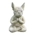 MINGZE Statua Buddha Bulldog, Scultura Giardino in Resina per Meditazione (k1Y)