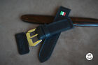 24 mm Cinturino artigianale vacchetta nera Pam Italy Handmade Leather Watch Band