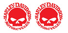 2pz Adesivi Harley Davidson Motorcycles ROSSO  LUCIDO TESCHIO auto moto tuning