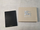 NEW boxed Burberry black leather cover notebook +  2015 calendar gold edge
