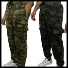 Pantaloni tuta da uomo militari mimetici cargo con tasconi caccia elasticizzati