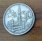 Belgio 1958 50 Franchi Francs Argento KM# 151 BRUXELLES EXPO DER BELGEN