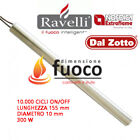 CANDELETTA  ACCENSIONE LINEARE D.10 300W 155 mm STUFE PELLET - EXTRAFLAME -1016