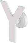 Handy Minimal Yes - Appendino di Design Magnetico, Bianco, 100% Made in Italy