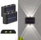 2 Lampada a LED energia solare Luce da parete muro Faro applique Lampada esterno
