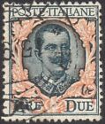 ITALIA REGNO 1923 - Vittorio Emanuele III - Usato 2 Lire Floreale Sas 150 #K3U
