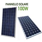 Pannello Solare Fotovoltaico 100W 12vMonocristallino Efficienza Camper Casa 1 KW