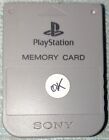 SONY PLAYSTATION 1 PS1 MEMORY CARD SCPH 1020 GRIGIA  1 MB TESTATA E FUNZIONANTE