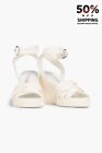 RRP€615 CASADEI Leather Braided Sandals US8.5 UK5.5 EU38.5 Wedge Made in Italy