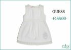 Abbigliamento Bambini Guess Vestito Neonata 3/6 Mesi Bimba Elegante Bianco