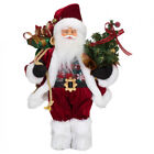 Babbo Natale con Regali e Albero 30 cm Santa Claus Addobbi Decorazioni Casa