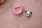 stampi gomma siliconica a forma di faccina di panda fimo cernit formine