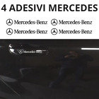 4 Adesivi Mercedes Benz MANIGLIA stickers door handle DECAL