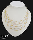 Collana IKITA Paris Kabel-Kette Statement Etnico Perle IN Vetro Sfaccettato