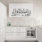 wall stickers frasi cucina 100 x 40 cm food drink Kitchen arredo design a0537