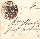 Italy PAPAL STATES Cover *DISNFECTED EXPRESS MAIL* Orvieto 1837 KEY Cachet MA960