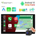 CAM+7"Car Radio 2 Din Stereo GPS Nav Android Head Unit CarPlay DAB+ BT Autoradio