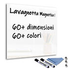 Lavagna Lavagnetta Magnetica Cucina Vetro Temperato Cancellabile Bianco