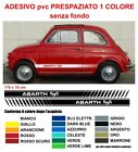 Strisce adesive Fiat 500 Abarth 595 epoca laterali fiancate tuning stickers cors