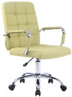 Poltrona sedia ufficio girevole regolabile HLO-CP3 PRO cromato tessuto verde