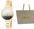Orologio Liu-Jo donna oro bianco nero a sfumatura couple light+borsa in regalo.