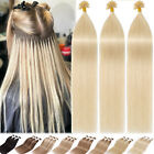 Extension Cheratina 50/100/150Ciocche Hair Capelli Veri Umani 100% Remy Naturali
