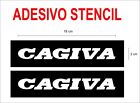 Adesivi Stencil CAGIVA logo restauro verniciatura sella carena casco paint kit