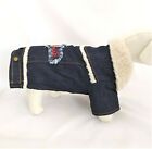 Cappotto cane cappottino per cani abbigliamento in jeans blu taglia piccola