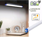 Lampada Emergenza LED Luce Fredda 17CM Batteria Ricaricabile sottopensile
