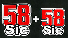 58 Simoncelli Marco superSIC 58 adesivo stickers tributo adesivi motogp sic