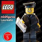 ⭐ LEGO Laureato Minifigure col065 Serie 5 8805 originale Graduate