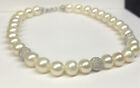 bracciale perle e oro bianco 18kt modello Miluna