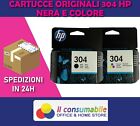 Kit 2 Cartucce ORIGINALI  HP 304 Nero + Colore N9K06AE N9K05AE