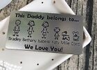 Personalised Fathers Day Gift Family Portrait Daddy Grandad Magnet Gifts For Him