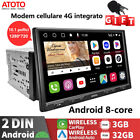 ATOTO S8 Pro 10.1" Android 2 DIN Autoradio GPS 4G Modem Wireless CarPlay 3+32GB