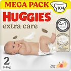 Huggies Pannolini Extra Care Bebè, Taglia 2 (3-6Kg), 2 104