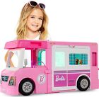 Barbie Camper dei Sogni - Veicolo 3 in 1 Trasformabile con Piscina - Pick-Up e B