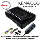 KENWOOD KSC-SW11 ACTIVE UNDERSEAT SUBWOOFER AMP BUILT-IN 150 WATTS BASS CONTROL