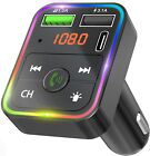 KIT VIVAVOCE BLUETOOTH AUTO FM MP3 USB PER AUTO SMARTPHONE CARICABATTERIE CAR