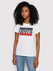 Levi s The Perfect T-Shirt Donna Bianco Abbigliamento Sportivo Casual Tee Top